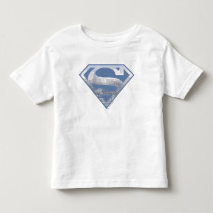 T-shirts Superman S-Shield Logotipo azul claro
