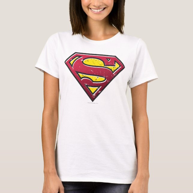 T-shirts Superman S-Shield | Logotipo de manchas (Frente)