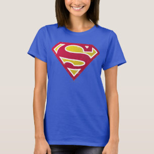 T-shirts Superman S-Shield Logotipo de pontos em relevo
