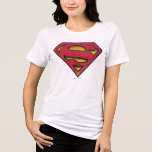 T-shirts Superman S-Shield Logotipo em relevo