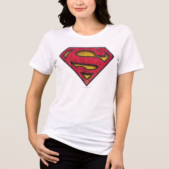 T-shirts Superman S-Shield | Logotipo em relevo (Frente)