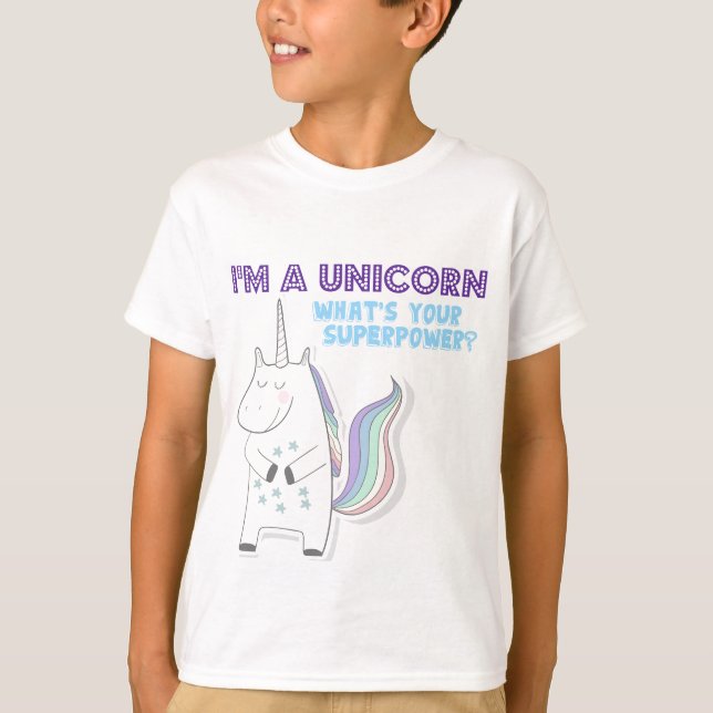 T-shirts Superpotência Unicorn (Frente)