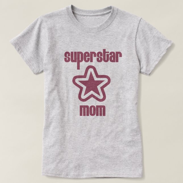T-shirts Superstar Mãe Shirt (Frente do Design)