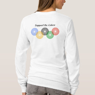 T-shirts Suporte às cores -