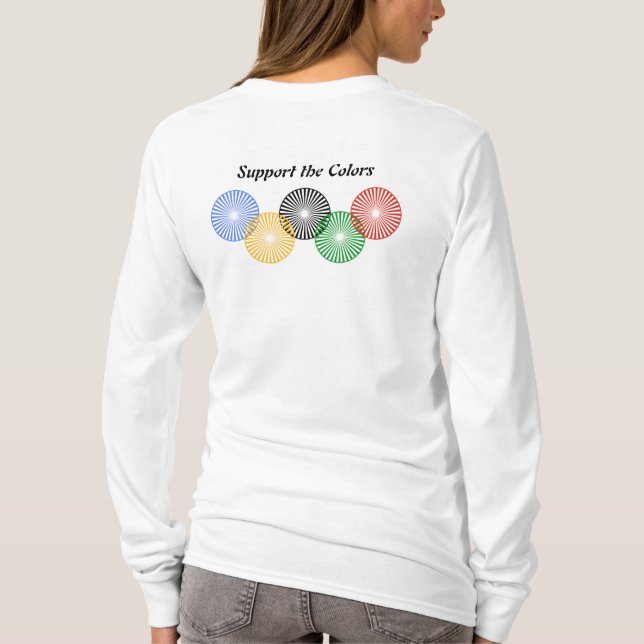 T-shirts Suporte às cores - (Verso)