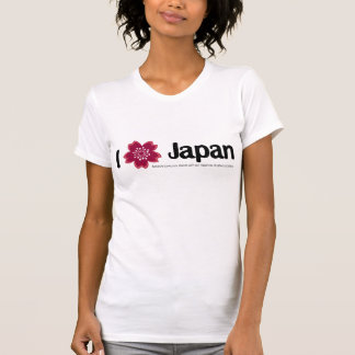T-shirts Suporte com flor de cerejeira de Japão