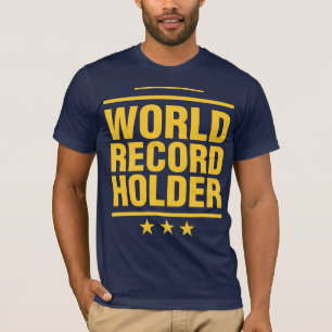 T-shirts Suporte de recorde mundial!