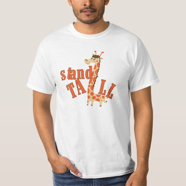 T-shirts Suporte do girafa alto (Frente)