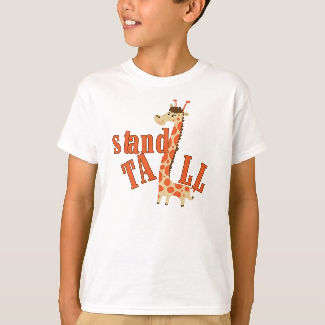 T-shirts Suporte do girafa alto (Frente)