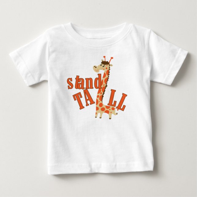 T-shirts Suporte do girafa alto (Frente)