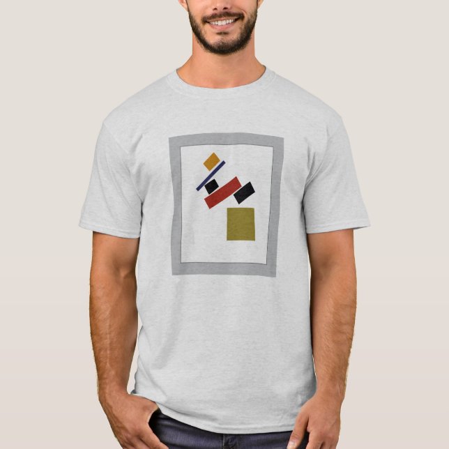 T-shirts Suprematism por Kazimir Malevich (Frente)
