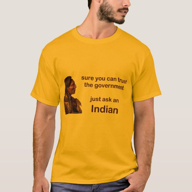 T-shirts sure você pode confiar o governo (Frente)