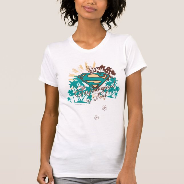 T-shirts Surf de Supergirl (Frente)