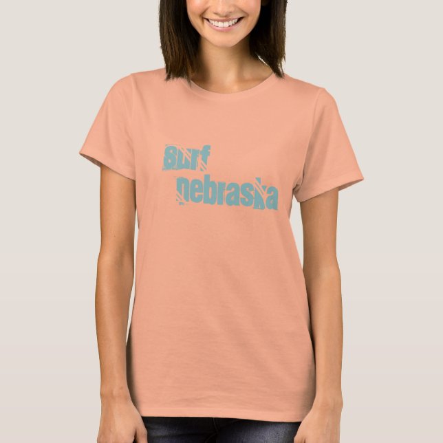 T-shirts Surf Nebraska (Frente)