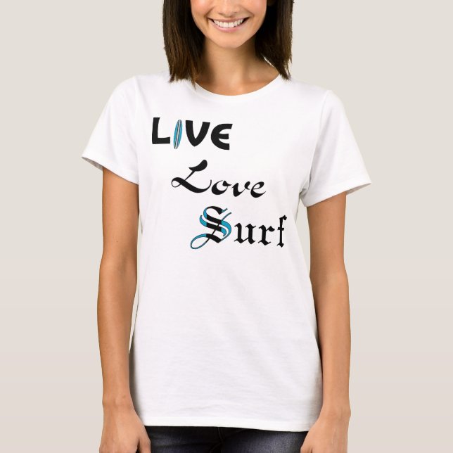 T-shirts Surf vivo do amor (Frente)