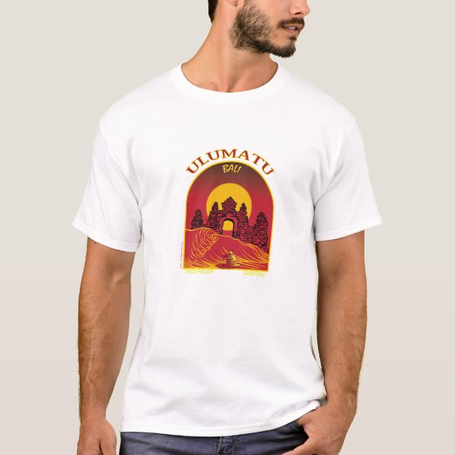 T-SHIRTS SURFAR DE ULUMATU BALI INDONÉSIA (Frente)