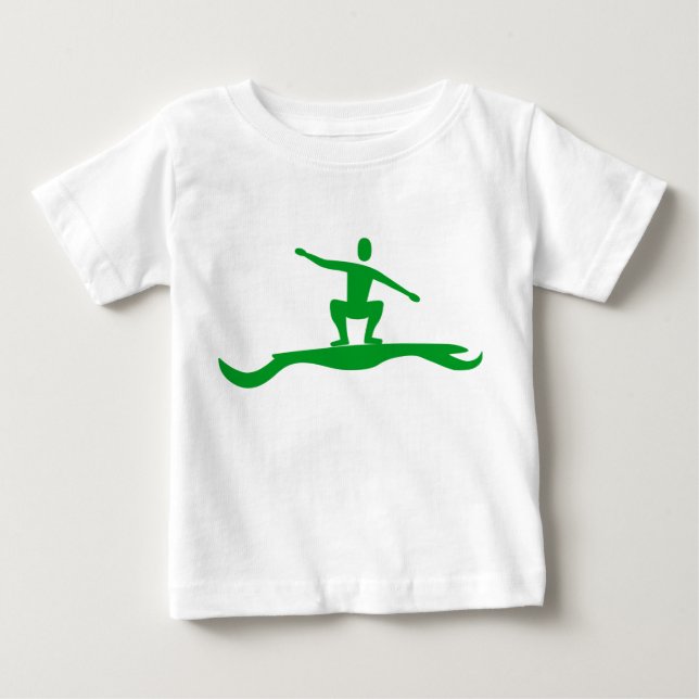 T-shirts Surfing Figure - Grass Green (Frente)