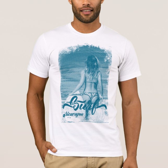 T-shirts Surfing Nicaragua (Frente)