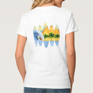 T-shirts Surfista e prancha