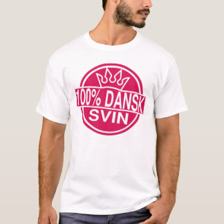 T-shirts svin 100% do dansk