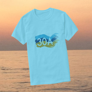 T-shirts Swash da praia da estrada 30A Florida