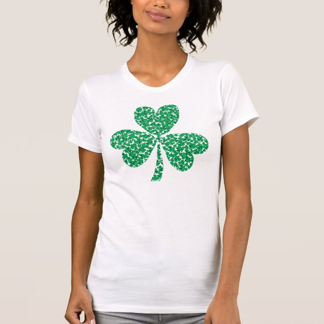 T-shirts Sy Patricks Day Shamrock feito de Little Shamro (Frente)