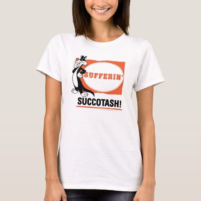 T-shirts SYLVESTER™ Soferin' Succotash! (Frente)