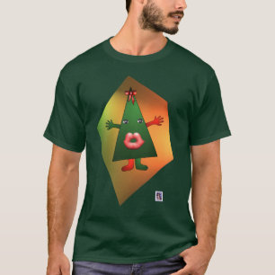 T-shirts T 1 do beijo do Xmas por Anjo LAfin