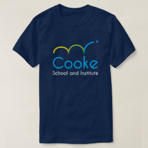 T-shirts T ADULTO do logotipo de Cooke, azul escuro