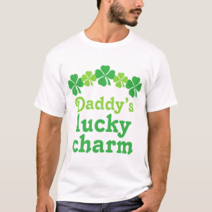 T-shirts T afortunado do encanto do pai de St Patrick