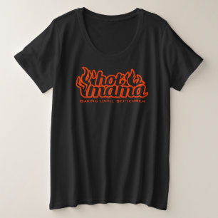 T-shirts T alaranjado de maternidade do cozimento quente do