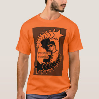 T-shirts T alaranjado de Prozack