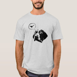 T-shirts T alemão dos cérebros do ponteiro de cabelos