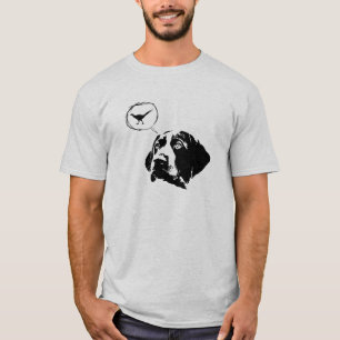 T-shirts T alemão dos cérebros do ponteiro de cabelos