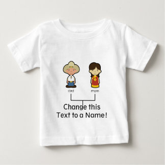 T-shirts T americano/chinês da família do bebê -