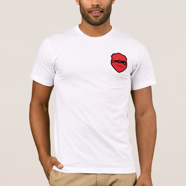 T-shirts T-balde T claro para caras (Frente)