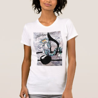 T-shirts T básico na nota do borracho de Bluz "BluzKat"