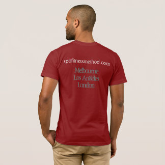 T-shirts T básico vermelho do #WellnessWarrior dos homens