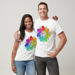T-shirts T branco de CephNet (TM)