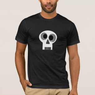 T-shirts T branco Hypnotized do crânio