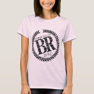 T-shirts T brandnew do logotipo do "BR" (rosa)