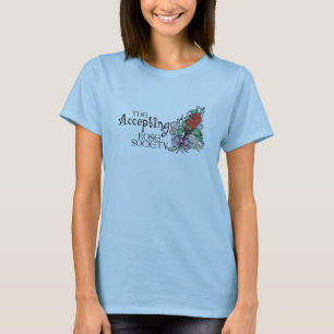 T-shirts T cabido - A sociedade cor-de-rosa de aceitação