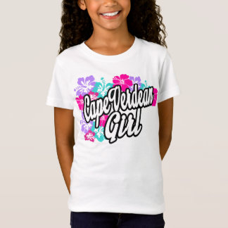 T-shirts T cabo-verdiano da menina