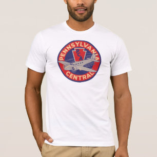 T-shirts T central das linhas aéreas de Pensilvânia