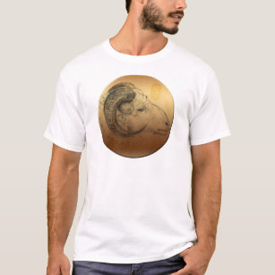 T-shirts T chinês de W dos homens do zodíaco da astrologia