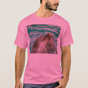 T-shirts T cor-de-rosa dos golfinhos