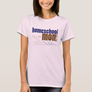T-shirts T cristão orgânico do homeschool - mamã de