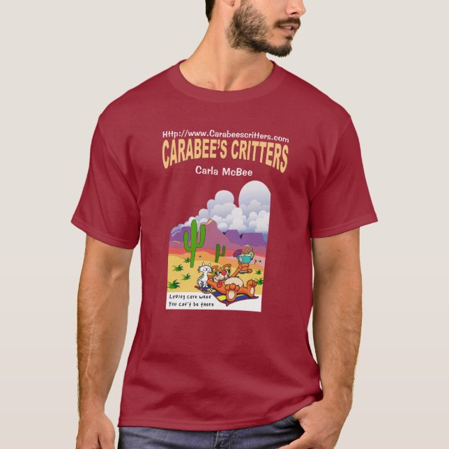 T-shirts T curto marrom (Frente)