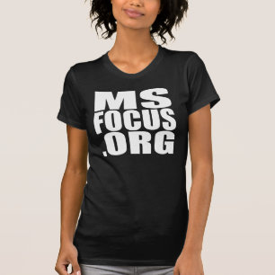 T-shirts T curto-sleeved de msfocus.org das senhoras