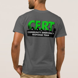 T-shirts T curto superior da Capa do CERT